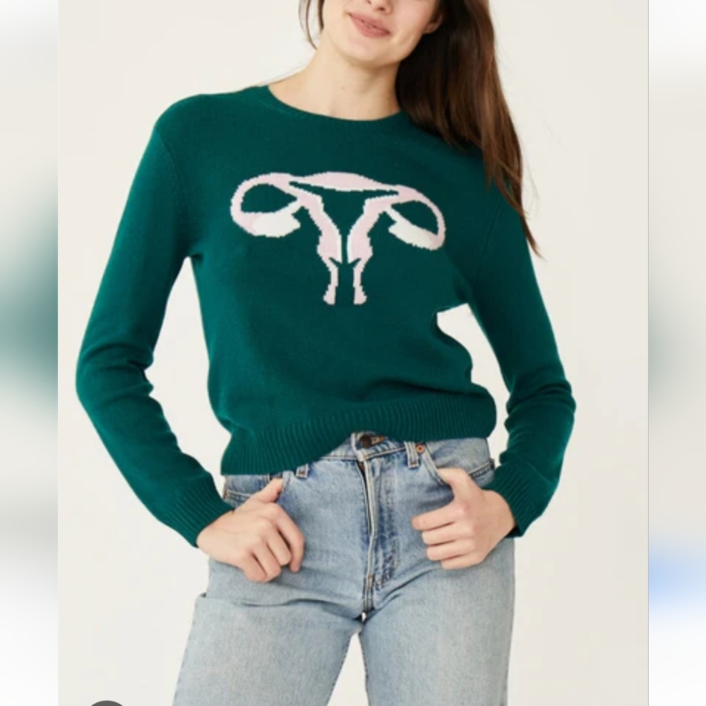 Rachel Antonoff Randy's Reproductive System Uterus Sweater - Picture 1 of 7